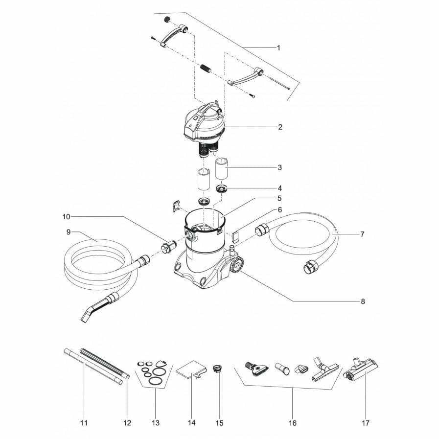 Oase Living Water Pièces détachées Oase Pièces détachées pour aspirateur PONDOVAC 4 - Oase Living Water