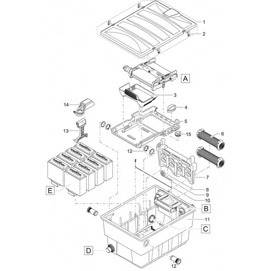 Oase Living Water Pièces détachées Oase Pièces détachées pour BIOTEC SCREENMATIC² 40000 - GRAVITAIRE