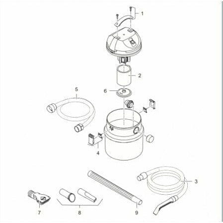 Pontec Pièces détachées pour Aspirateur Pontec Pondomatic