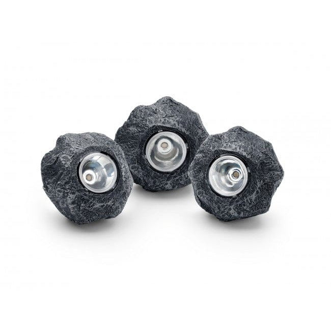Pontec Eclairages pour étang PondoStar LED Rocklight Set 3- Spots en petits rochers pour petit bassin - Pontec 4010052369723 87585