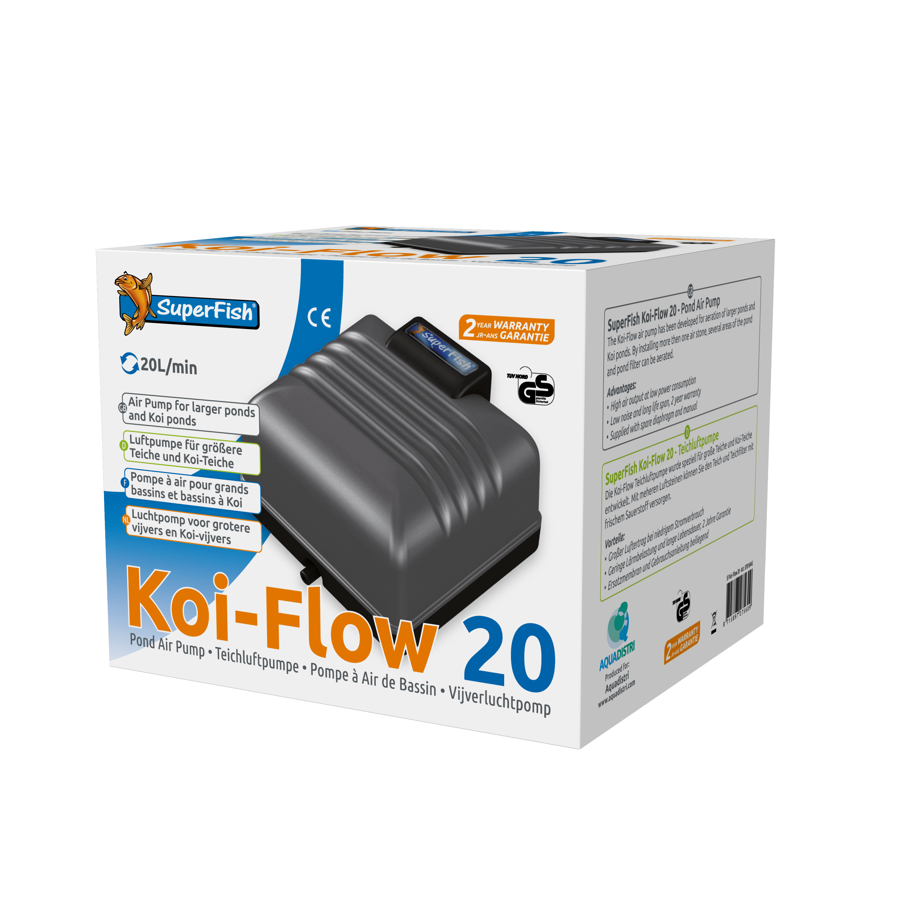 Superfish Pieces détachées Kit complet membranes/soupapes pour Koi Flow 20 8715897158445 7010275