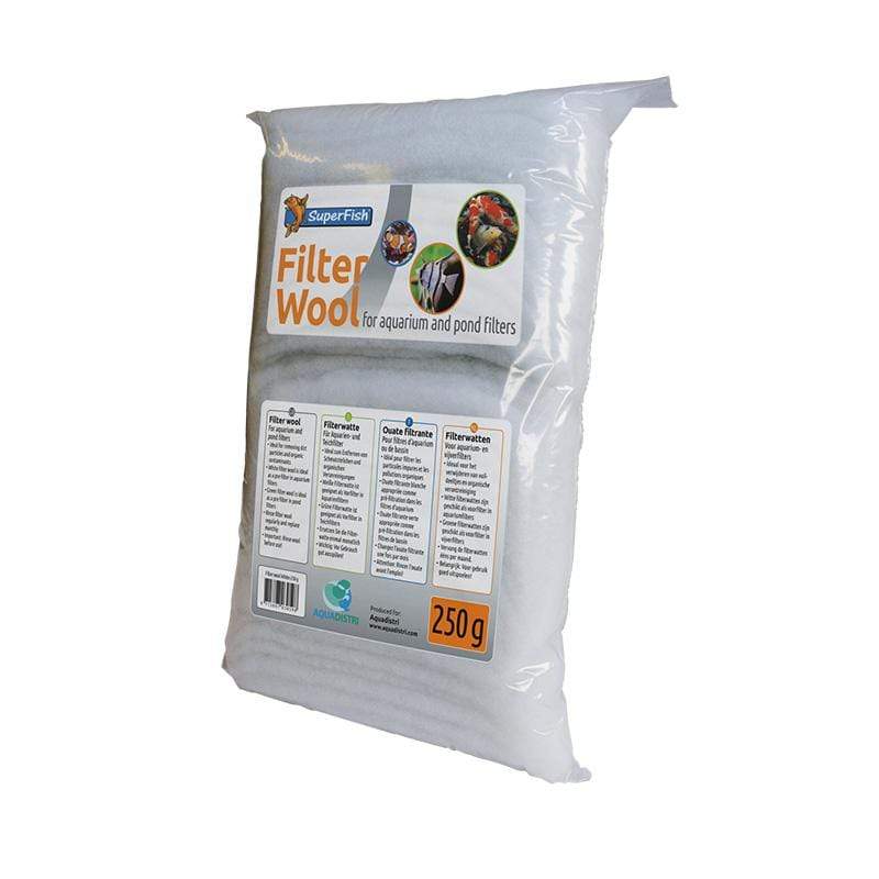 Superfish Matières filtrantes Ouate filtrante fine blanc pour bassin et aquarium - 250 grammes - Superfish 8715897030598 08040011