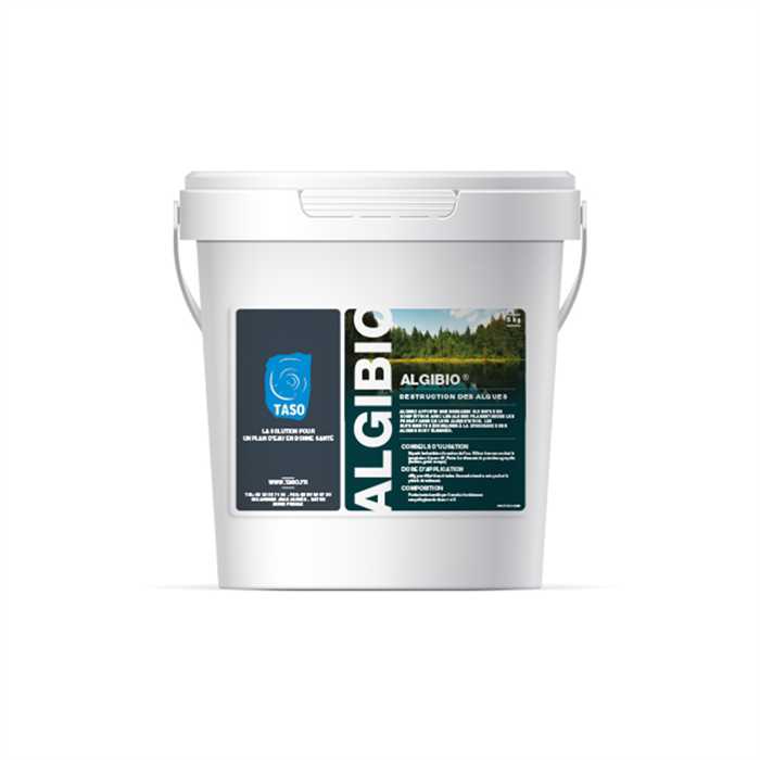 Taso Solutions pour étang naturel ALGIBIO 5KG - 1000 M² ALGIBIO5KG1000M