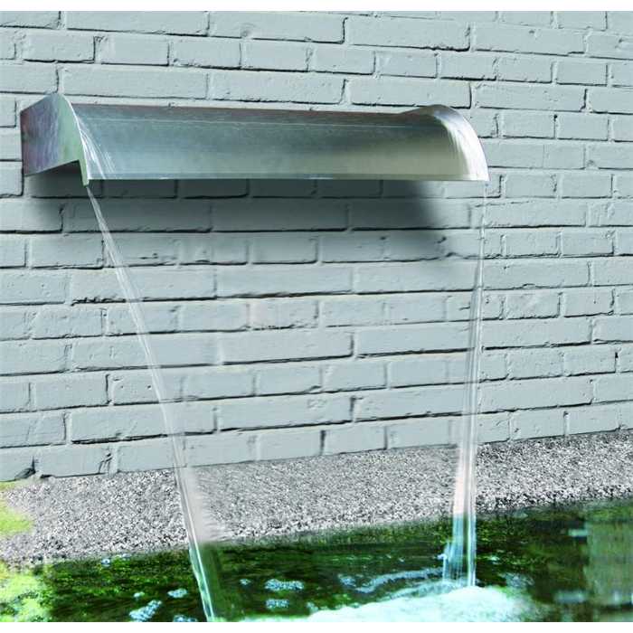 Ubbink Lames d'eau NEVADA 30 - cascade - Inox 304, incl. connecteur 1" - H13 x 30 x 33 cm 8711465121057 1312105