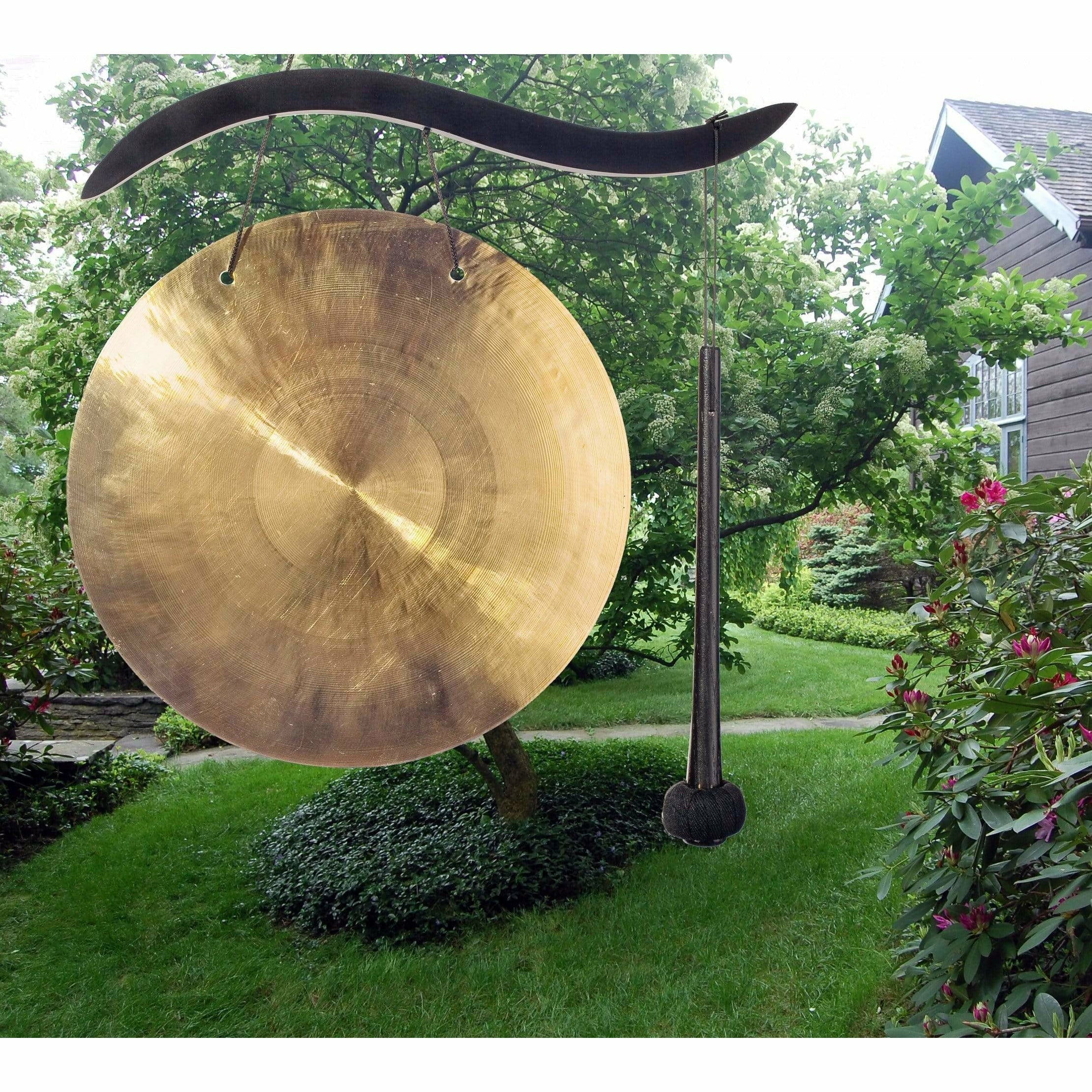 Woodstock Esprit Japonais Gong 25 cm à suspendre Ø 25 cm - hauteur totale 43 cm 28375061914 MMWCBHG