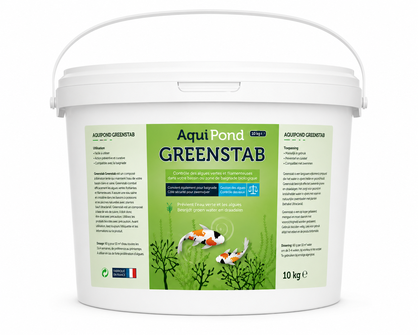 Aquipond Greenstab 10KG - Traitement contre les algues