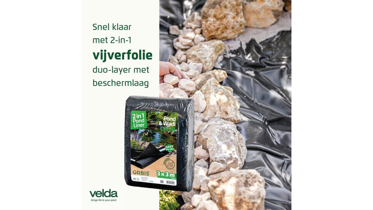 Bâche avec feutre intégré 2-in-1 Pond Liner 3 x 2 m - Velda