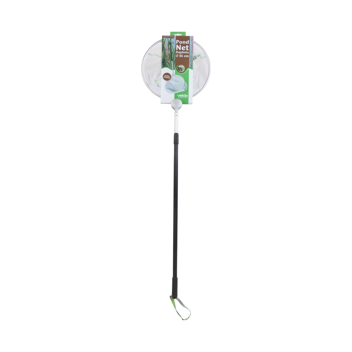 Épuisette fine Pond Net Daphnia ronde 35 cm avec manche - Velda