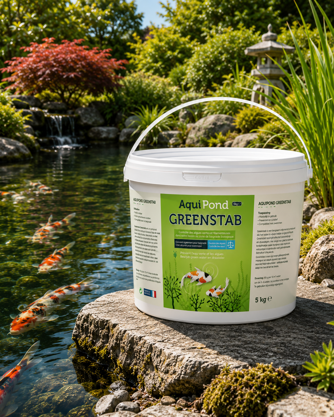 Aquipond Greenstab – Équilibre naturel pour limiter les algues dans le bassin