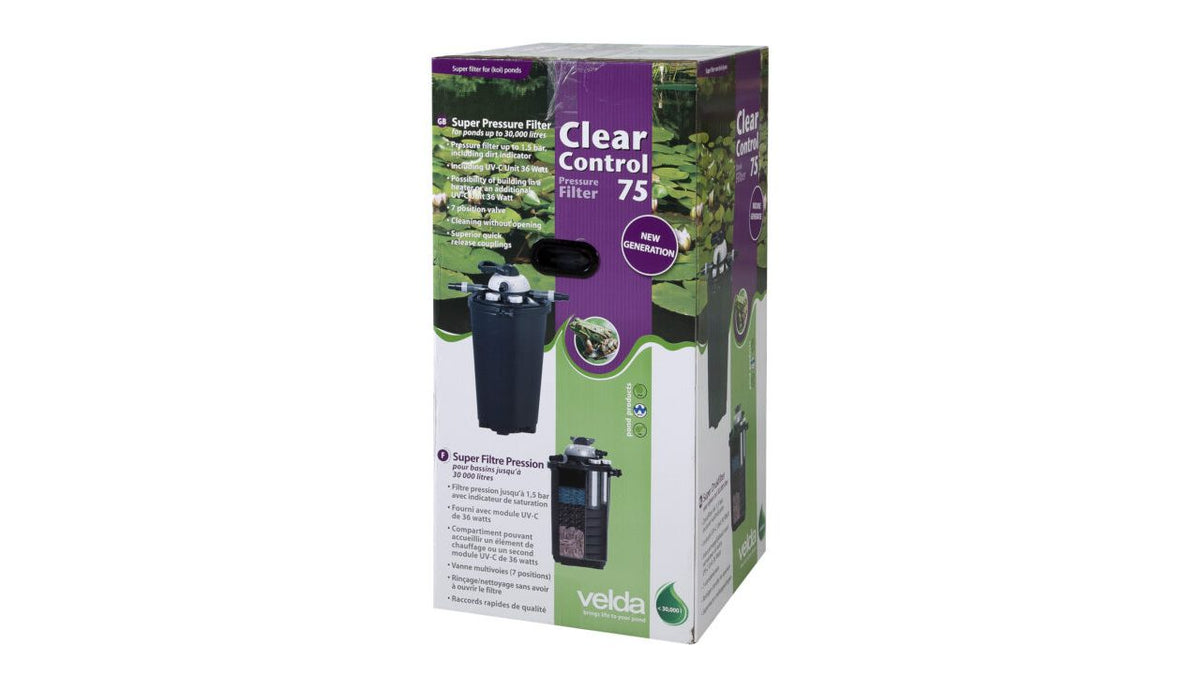 Clear Control 75 avec UV-C 36 W - Filtre à pression - Velda