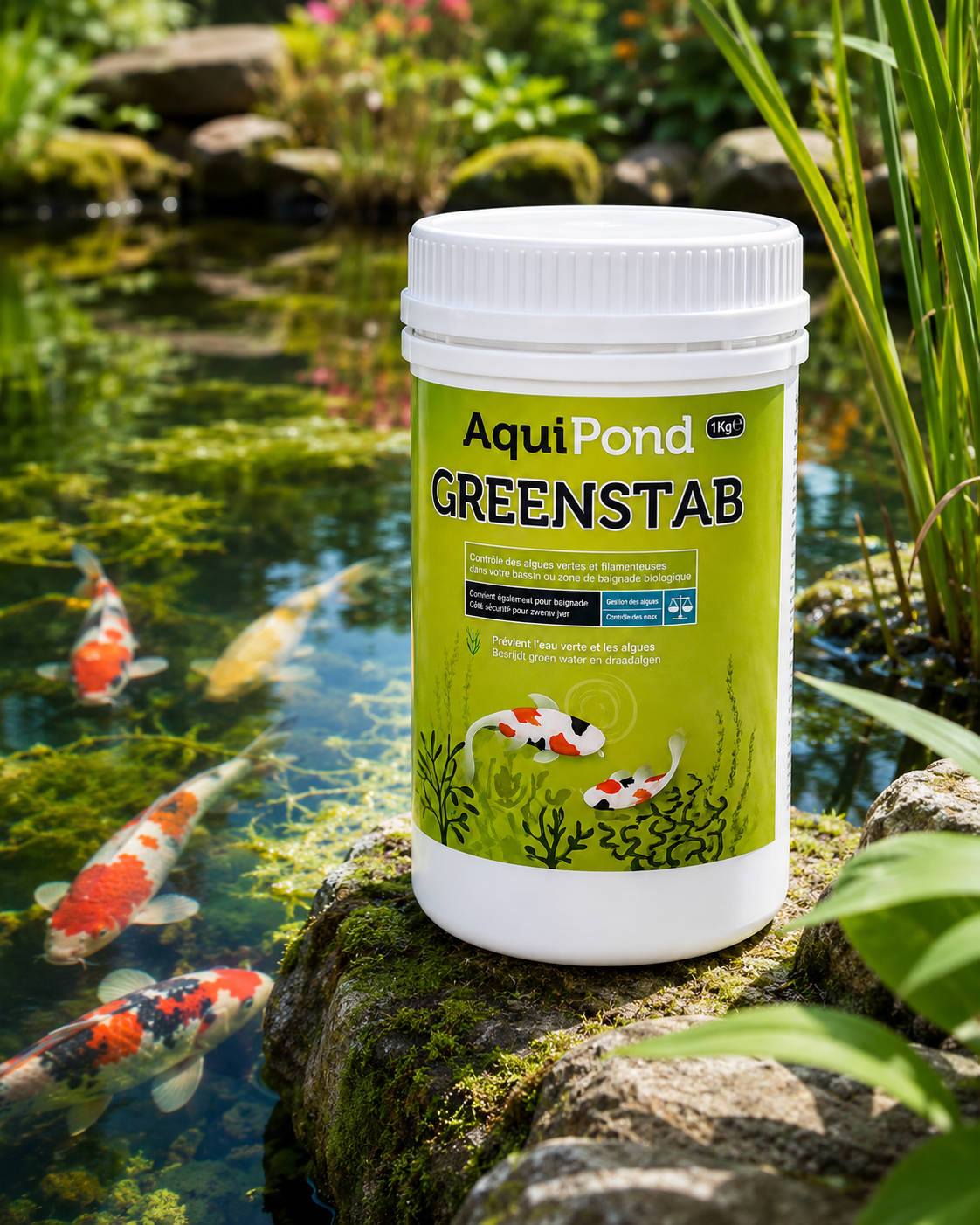 Aquipond Greenstab – Équilibre naturel pour limiter les algues dans le bassin