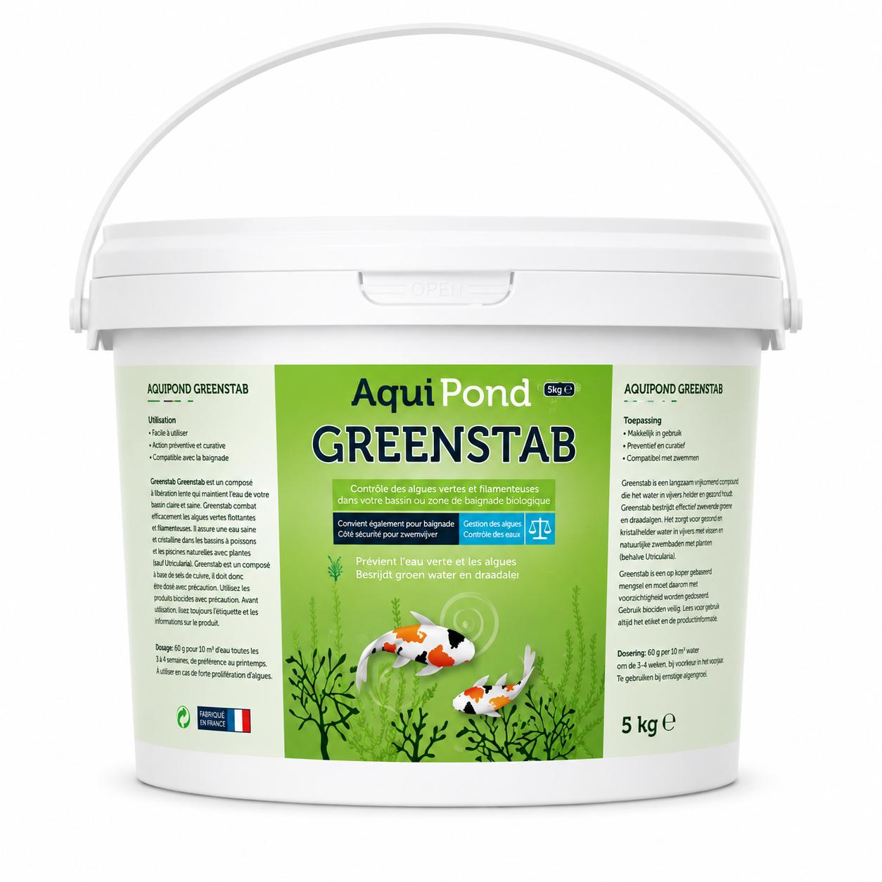 Aquipond Greenstab – Équilibre naturel pour limiter les algues dans le bassin