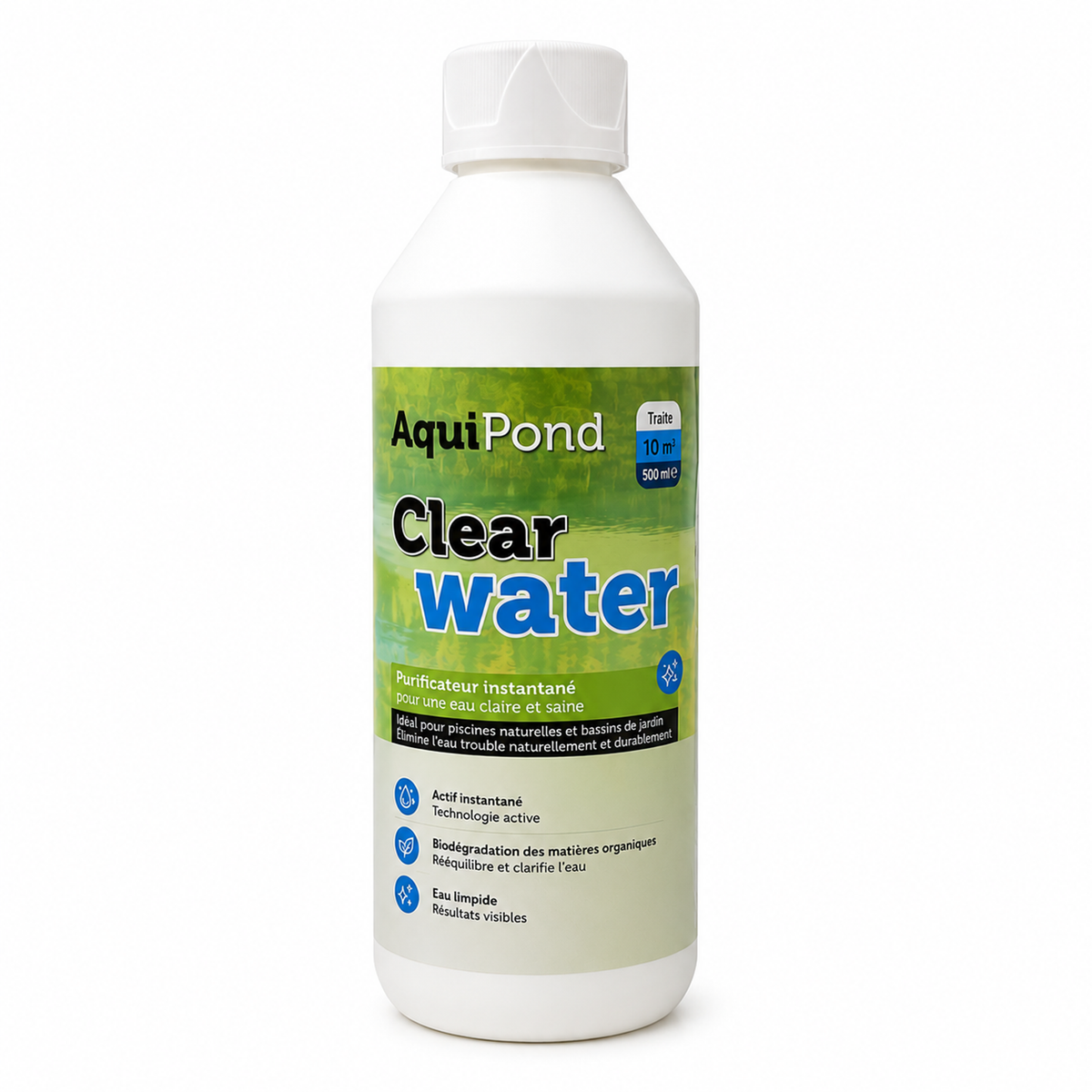 Aquipond Clearwater 25 m³ – Clarifiant pour eau trouble de bassin