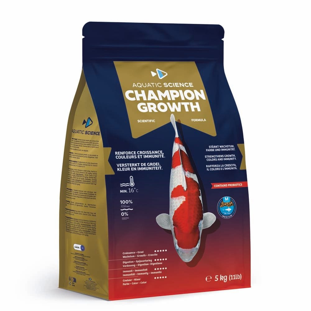 Aquatic Sciences Nourriture Champion Growth MEDIUM 5kg - Aquatic Science - Aliment de base toutes saisons de qualité 5407012140148 ASCGM5