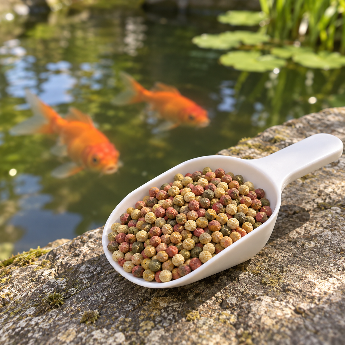 Aquifood Pond Fish Food Mix 3 mm – 1,8 kg – Nourriture flottante poissons rouges