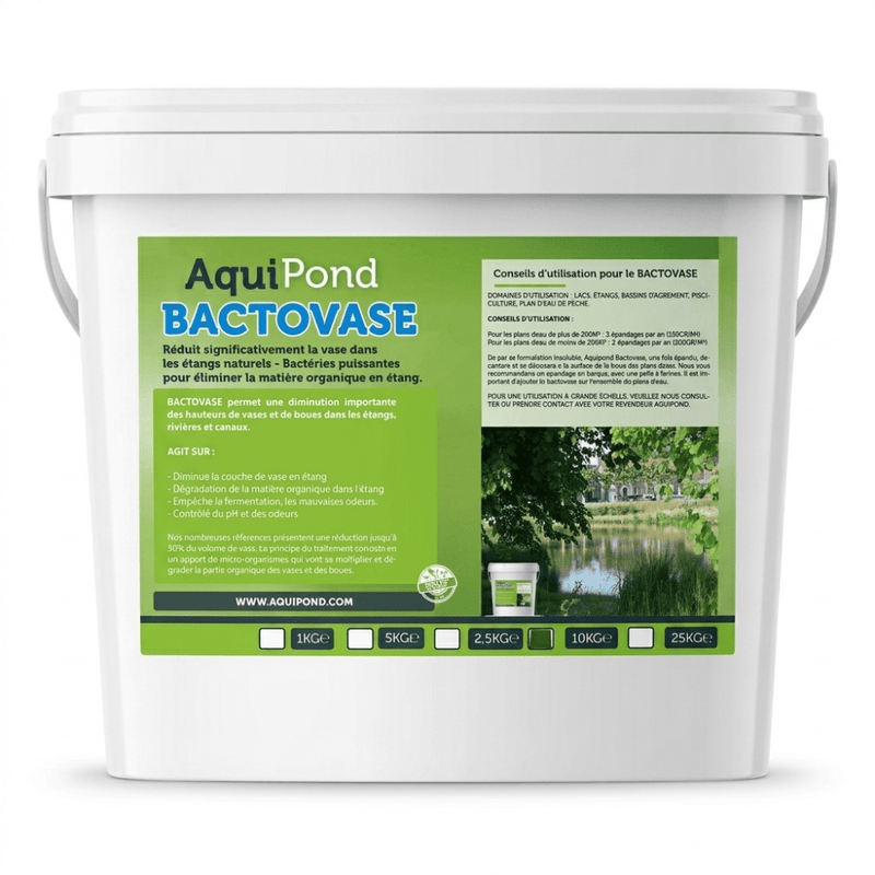 Aquipond Bactovase - 10Kg - Reduces silt in natural ponds
