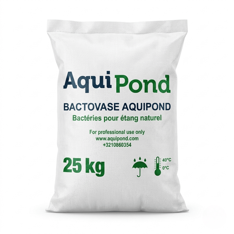 Aquipond Bactovase - 25 Kg - Reduces silt in natural ponds