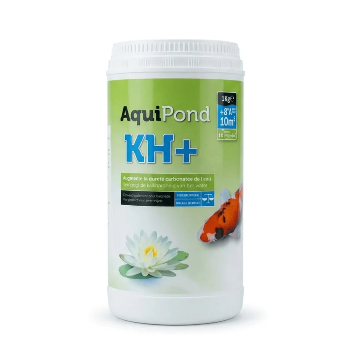 Aquipond KH+ 1 kg – Minéraux pour augmenter la dureté carbonatée (KH) du bassin