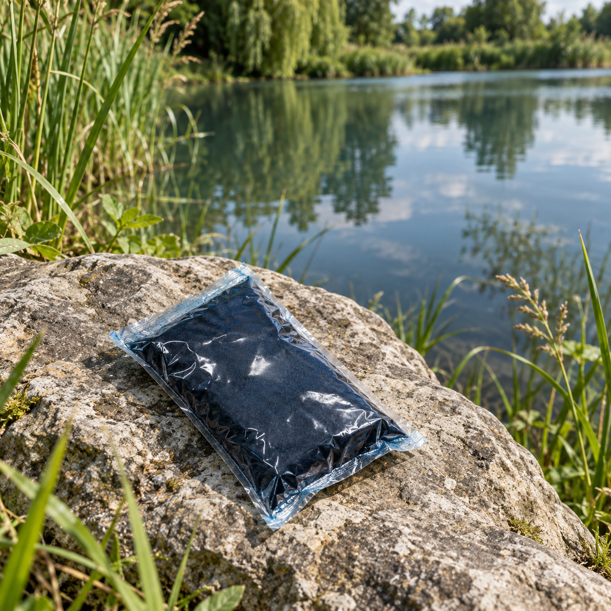 Aquipond Blue Lake 10 – 1 kg (10 sachets) – Colorant bleu pour étang naturel