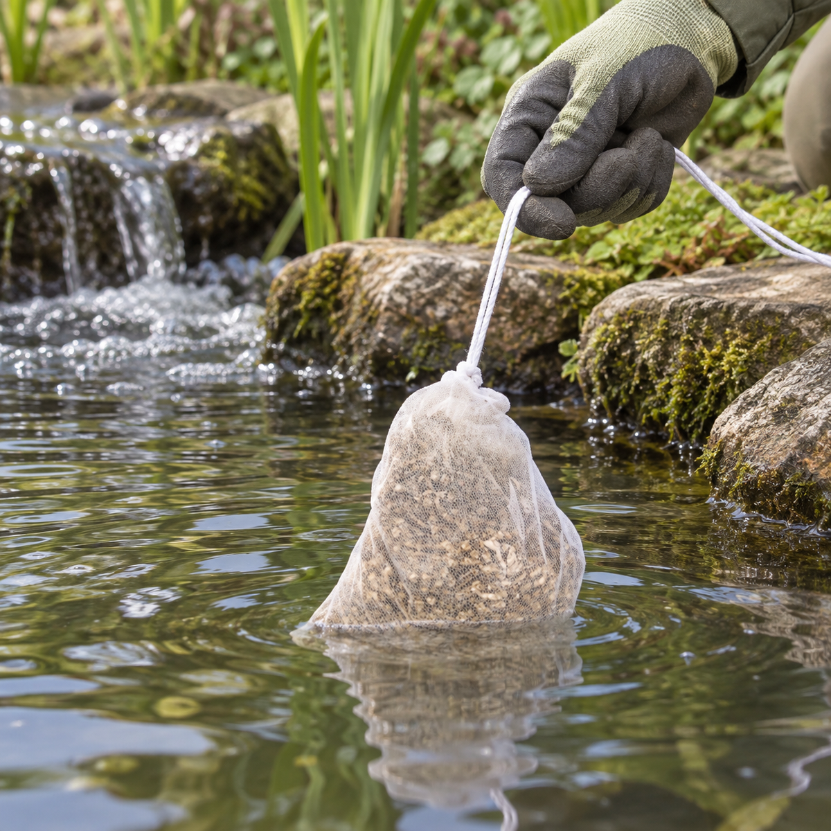 Aquipond Eco AlgControl 1 kg – Paille d'orge naturelle pour étang (max 5 m³)
