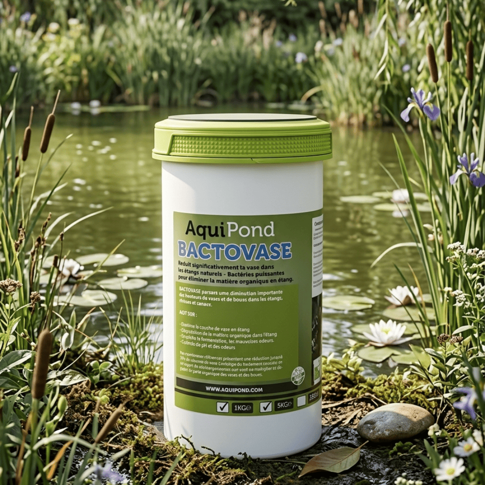 Aquipond Bactovase 1 kg – Bactéries pour réduire la vase en étang (5 à 10 m²)