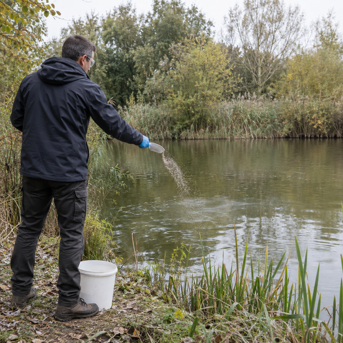 Aquipond by OASE CyanoClear 25 kg – Oxygène actif contre les cyanobactéries, traite jusqu'à 333 m²