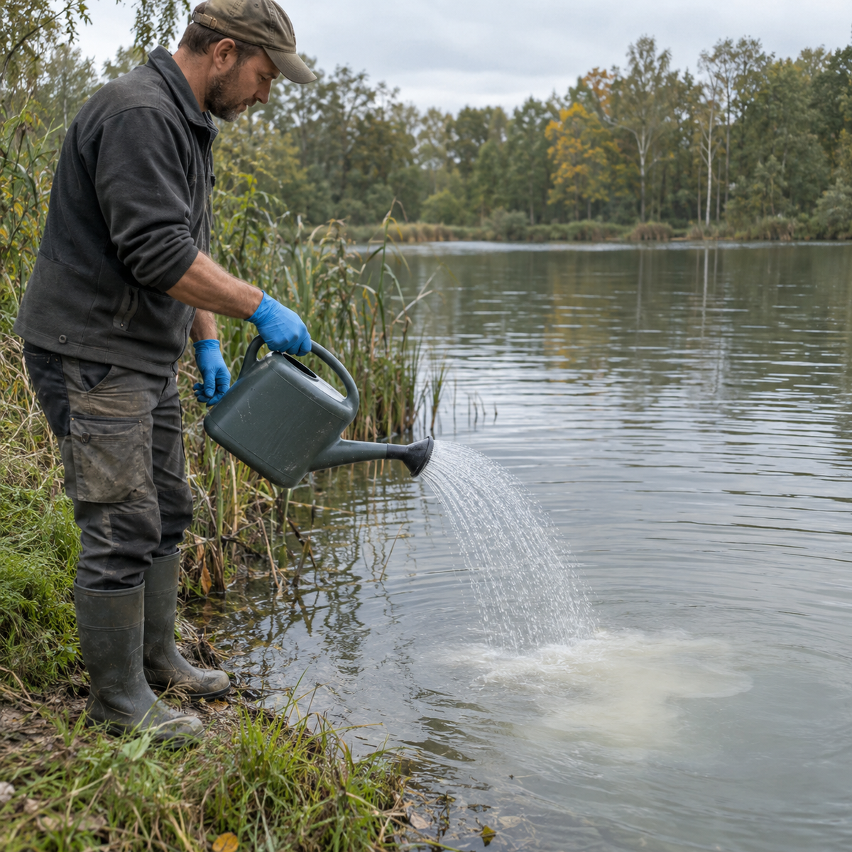 Aquipond Nautex – Craie naturelle CaCO₃ pour étang, de 5 kg à 900 kg