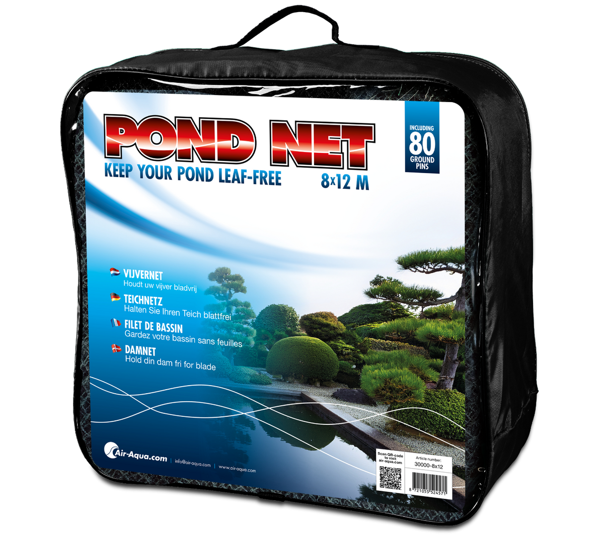 Filet de bassin 8x12m — Aquitechnics — vue 1