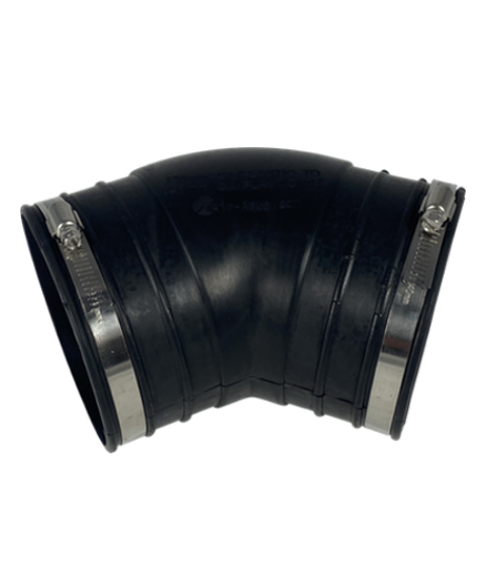 Courbe souple EPDM (45°) 160 mm — Aquitechnics — vue 1