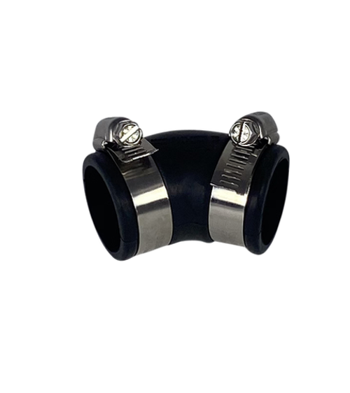 Courbe souple EPDM (45°) 40 mm — Aquitechnics — vue 1