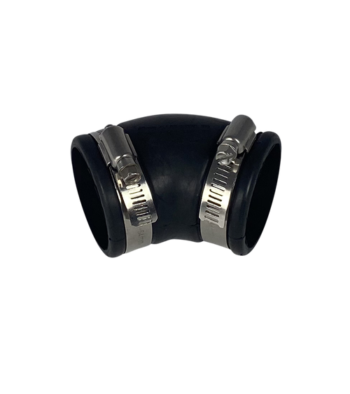 Courbe souple EPDM (45°) 50 mm — Aquitechnics — vue 1