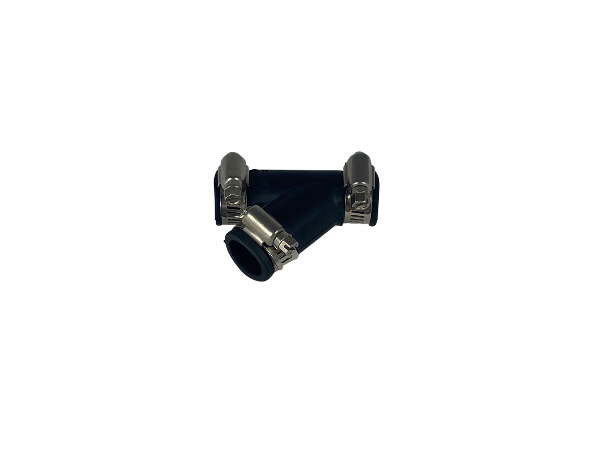 Pièce en Y en EPDM souple 20 mm — Aquitechnics — vue 1