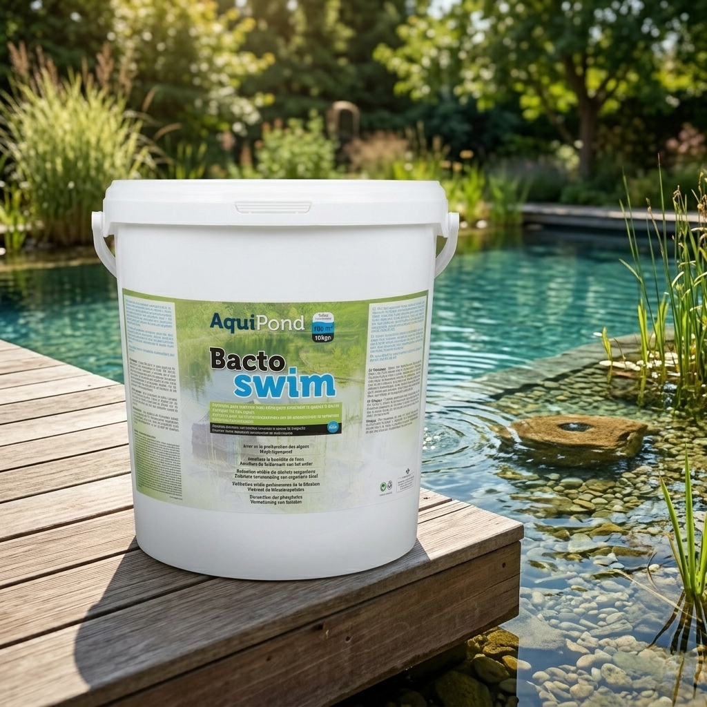 Aquipond BactoSwim Bacteria for Natural Pools - 10Kg - Reduces algae and silt in natural pools - For pools from 50 to 100M²