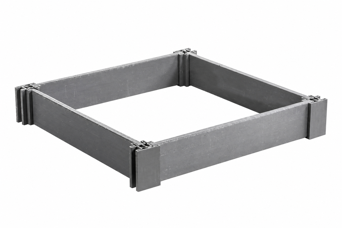 Ecoplanc - Planche creuse 22 x 4 cm en plastique recyclé, 1,20 m ou 2 m - Ecoo — fond blanc — ecoo-audit-021-white