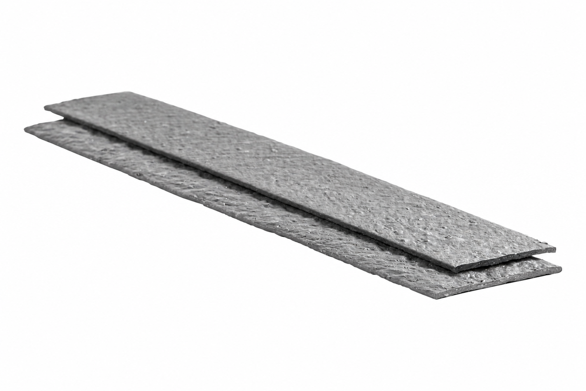 Ecolat droite renforcée 14 cm x 1,5 cm x 2 m - Bordure en plastique recyclé - Ecoo — vue sur fond blanc