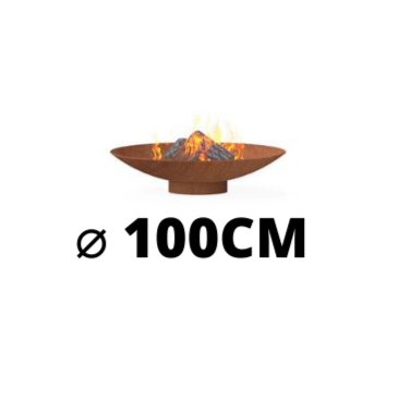 Forno Cooking Braséro Braséro Acier Corten Rond 100CM - 1000x210MM BNS3