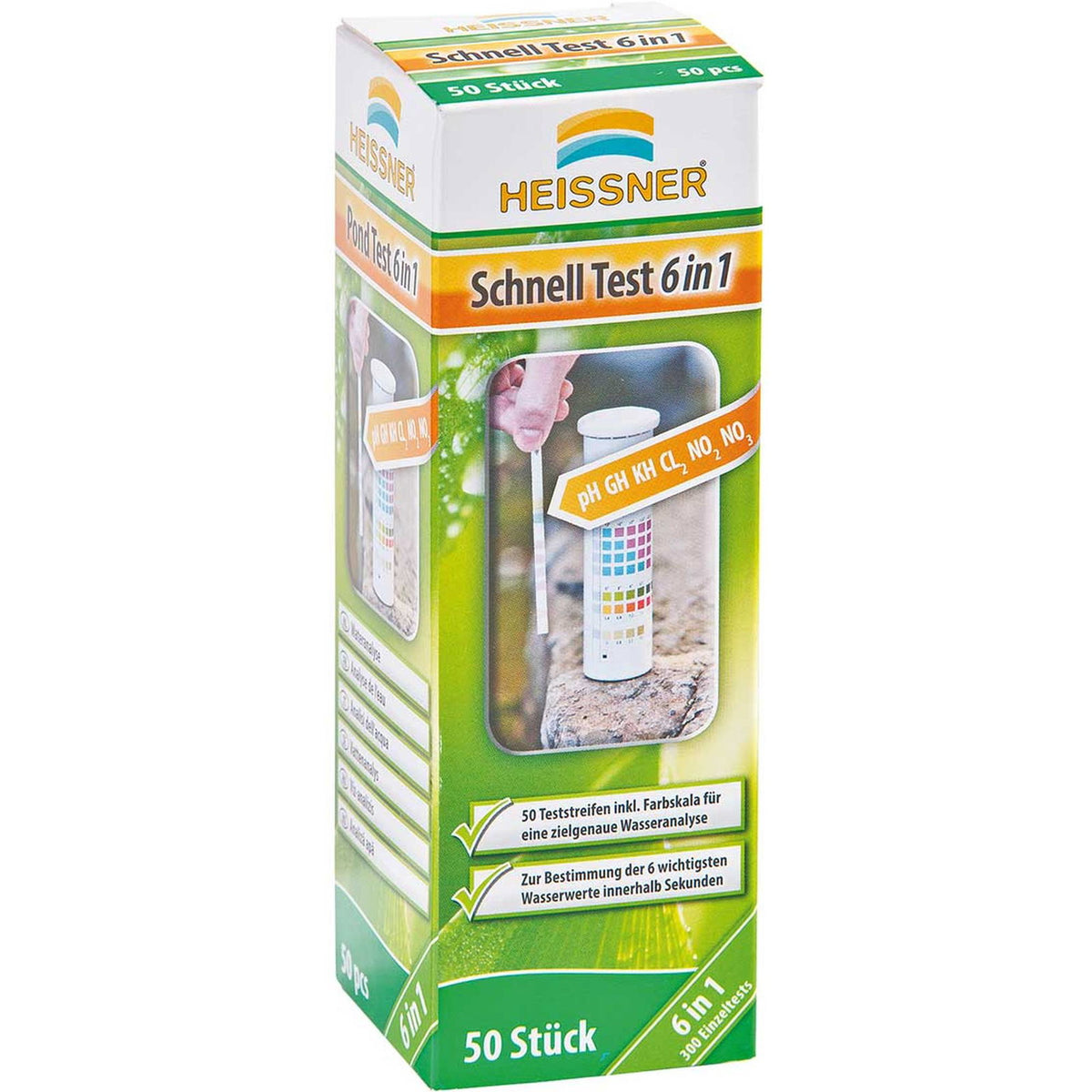 Bandelettes de test 6 en 1 Heissner – lot de 50