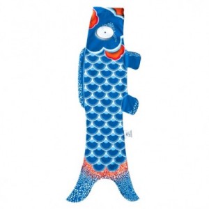 Koinobori Bleu Océan (S) - 70CM X 26,4CM - Coton Bio by Madame Mo