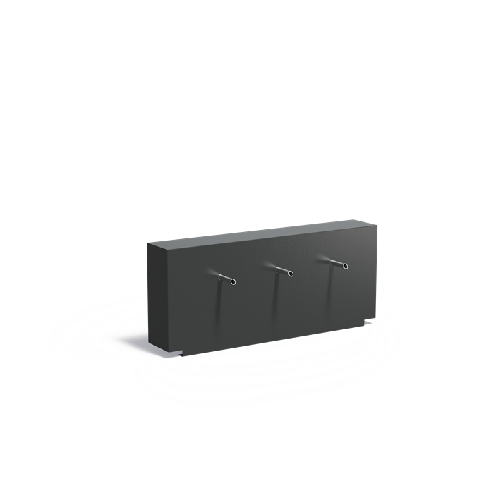 Mur d'eau Cascade pour bassin en aluminium anthracite - Aquigarden