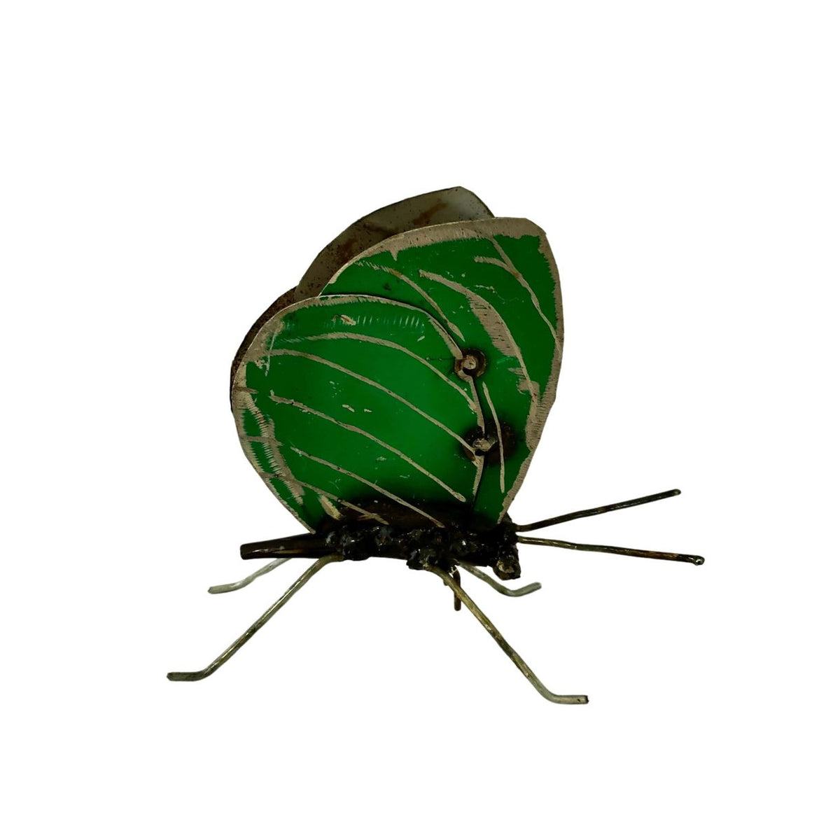 Papillon à poser vert