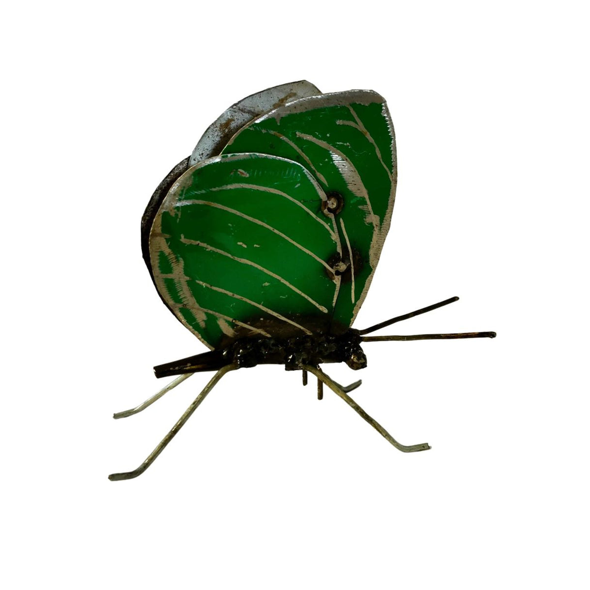 Papillon à poser vert