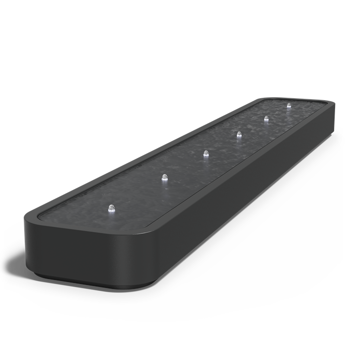 Table d'eau Riviera en aluminium anthracite - finition haut de gamme - Aquigarden