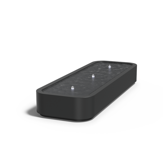Table d'eau Riviera en aluminium anthracite - finition haut de gamme - Aquigarden