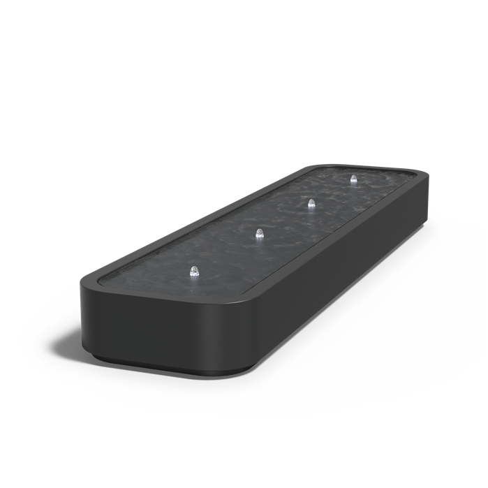 Table d'eau Riviera en aluminium anthracite - finition haut de gamme - Aquigarden