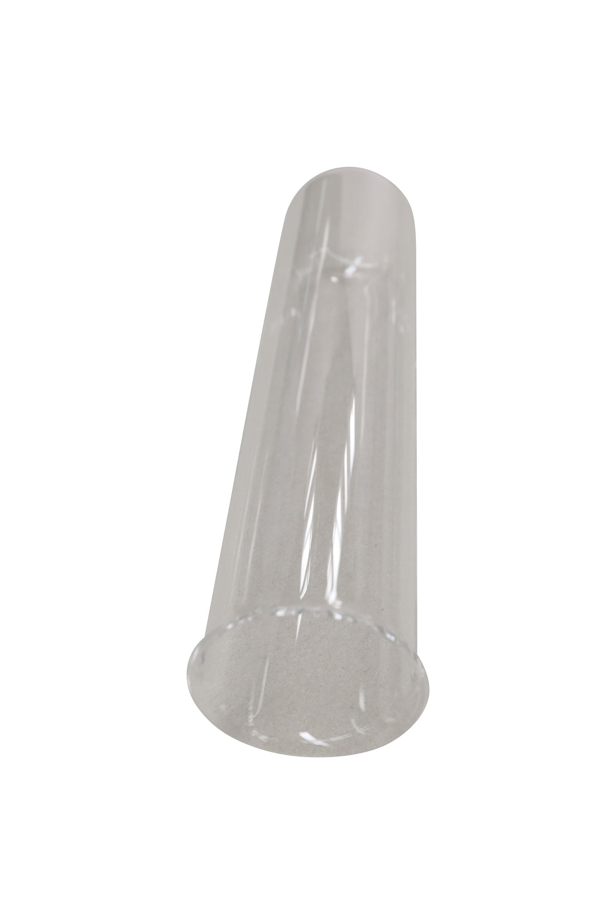 Tube en verre de quartz Ø44 × 201,5 avec rebord — Quartz glass D44 x 201.5 with rim