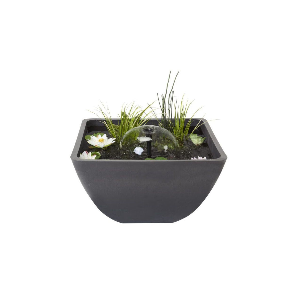 Bassin décoratif Fountain Pond carré 55x55x32 cm - Velda