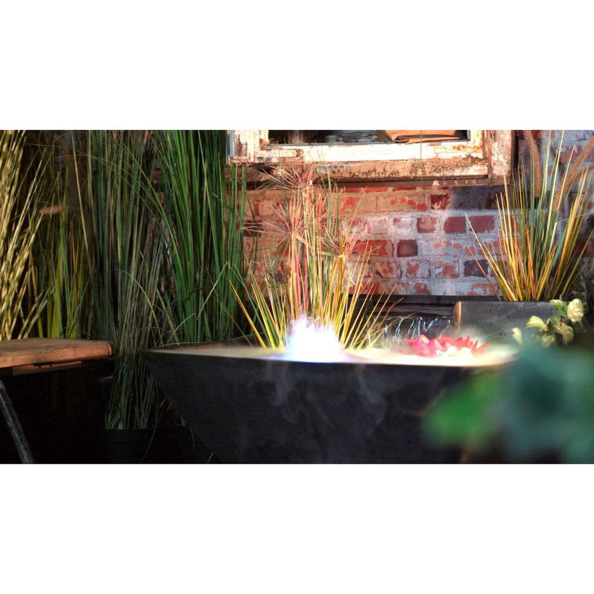 Bassin décoratif Fountain Pond Waterfall carré 75x35 cm - Velda