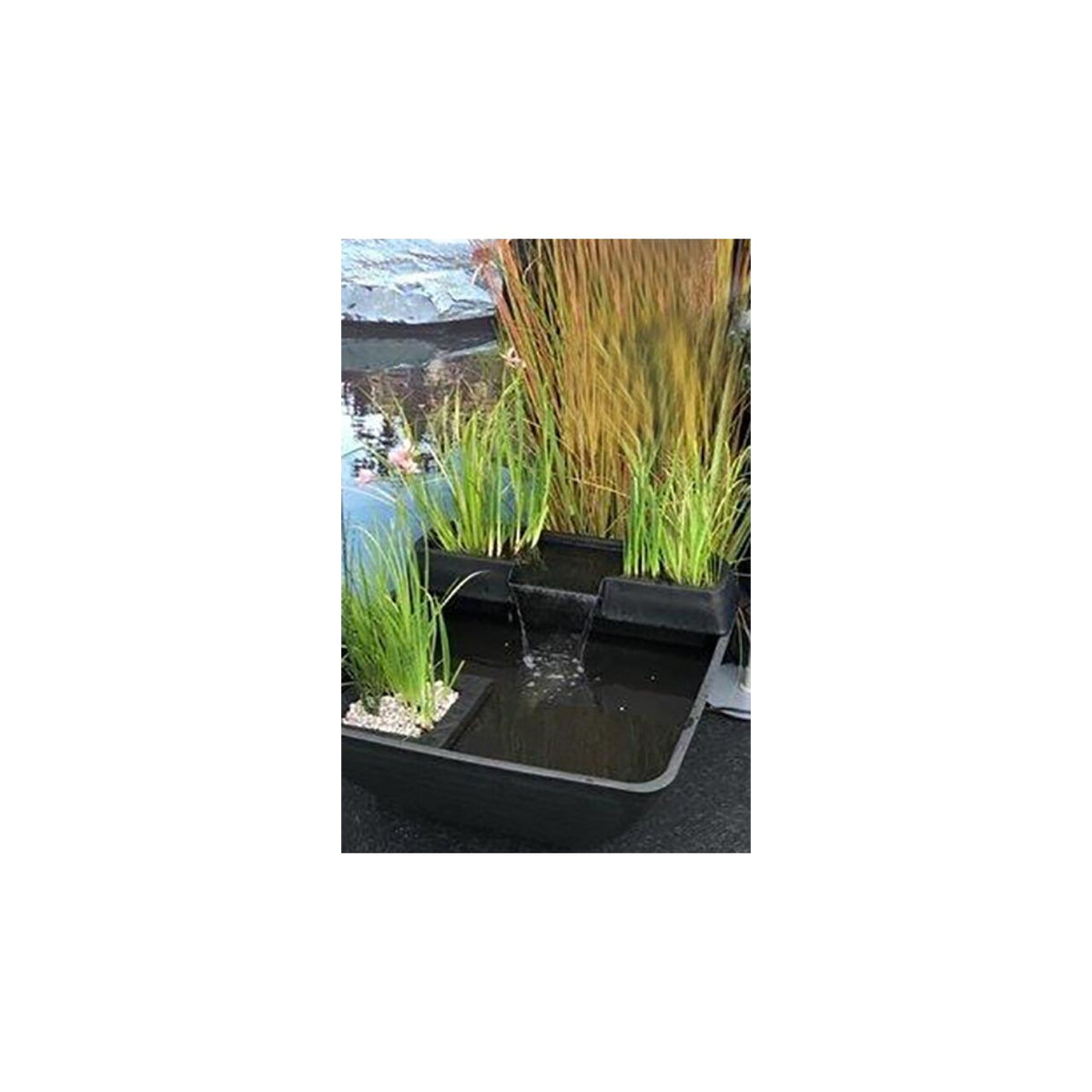 Bassin décoratif Fountain Pond Waterfall carré 75x35 cm - Velda