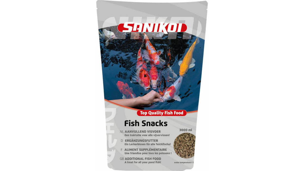 Nourriture pour poissons Fish Snacks 3000 ml Présentoir (36) - SaniKoi