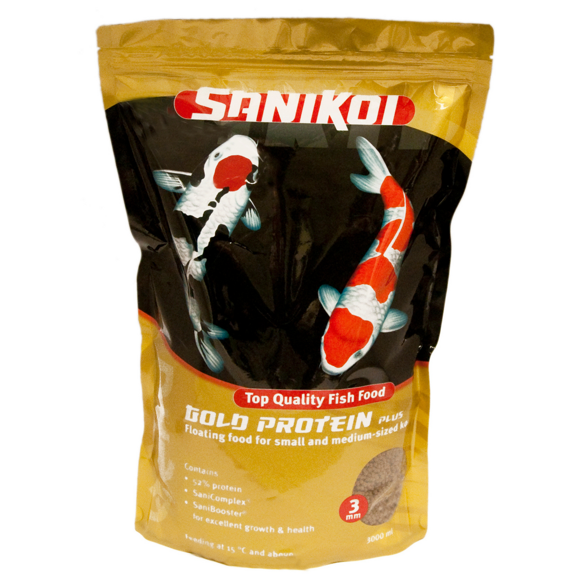 Nourriture pour poissons Gold Protein Plus 3 mm 3 l - SaniKoi